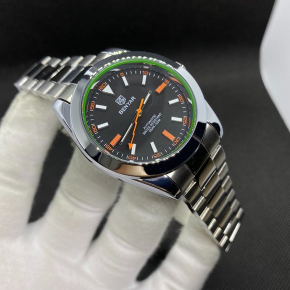 LAST STOCKS  Men's Automatic Mechanical 50M Waterproof Milgauss Design Watch - Picture 2 of 7